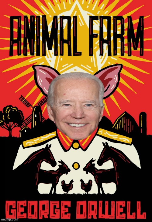 Meanwhile in the USA!!  Remember some think they are better Animals than you!! | image tagged in morons,idiots,animal farm,smilin biden,stupid liberals,stupid sheep | made w/ Imgflip meme maker