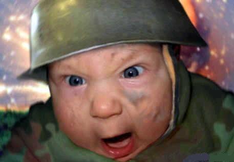 High Quality soldier baby Blank Meme Template