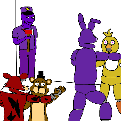 High Quality wojak party but in fnaf Blank Meme Template