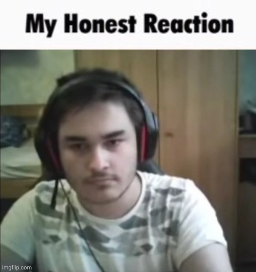 My honest reaction | image tagged in my honest reaction | made w/ Imgflip meme maker