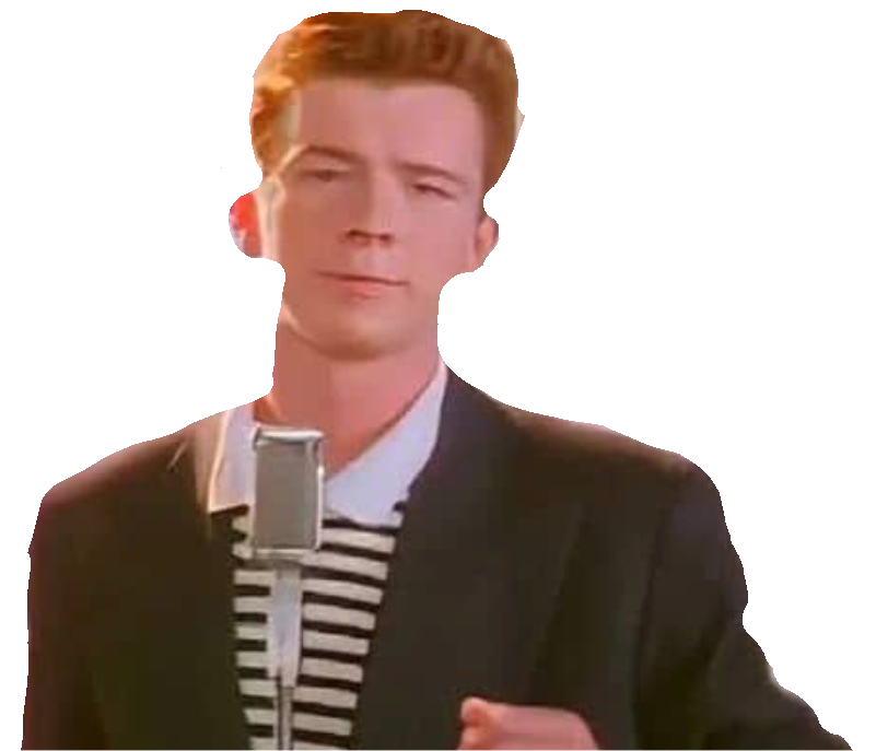 Rick Astley Blank Meme Template