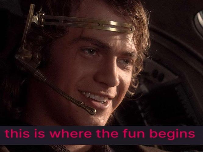 this is where the fun begins odysee caption Blank Meme Template