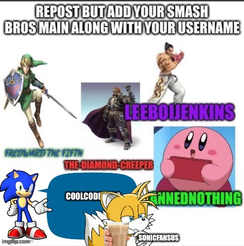 Repost NOW | SONICFANSUS | image tagged in tails the fox | made w/ Imgflip meme maker