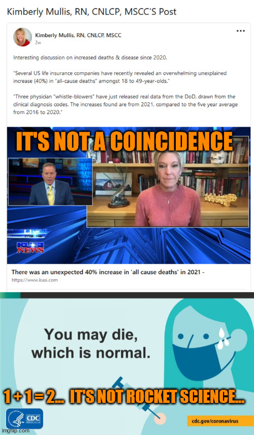 The answer is obvious... | IT'S NOT A COINCIDENCE; 1 + 1 = 2...  IT'S NOT ROCKET SCIENCE... | image tagged in corporate greed,big pharma | made w/ Imgflip meme maker