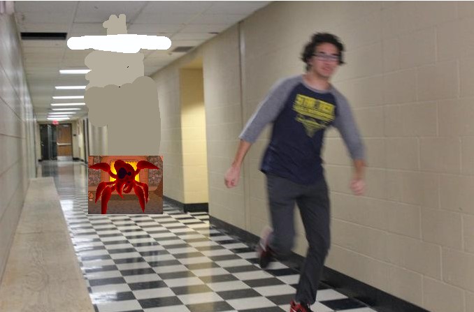redman chasing running boy Blank Meme Template