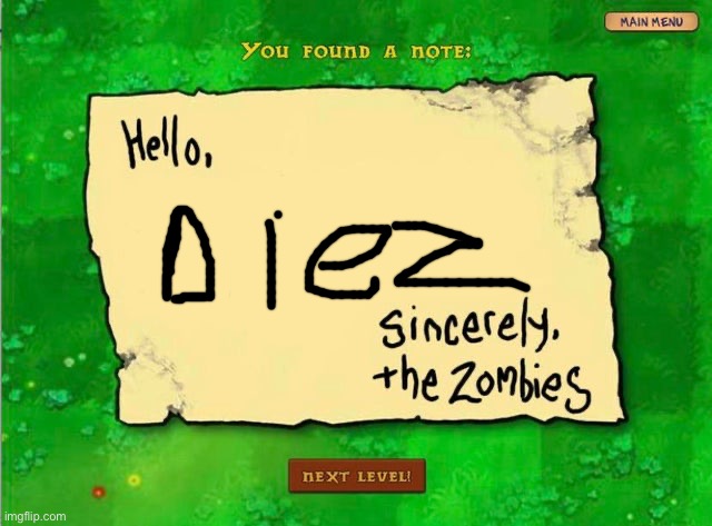 Letter From The Zombies | image tagged in letter from the zombies | made w/ Imgflip meme maker