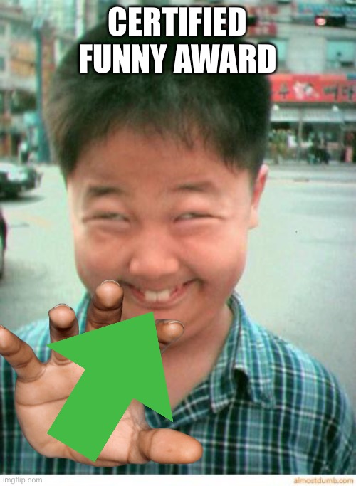 funny asian face | CERTIFIED FUNNY AWARD | image tagged in funny asian face | made w/ Imgflip meme maker