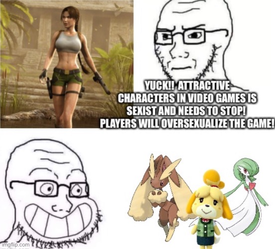 If you want to stop oversexualization in video games, start with Nintendo. | made w/ Imgflip meme maker