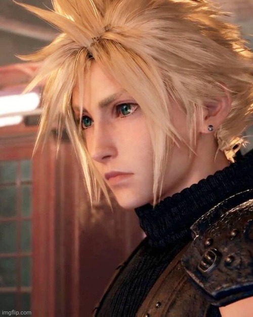 hey uhm this is cloud. cloud is super cool and i like cloud a lot oh and did i mention that i love cloud and | made w/ Imgflip meme maker