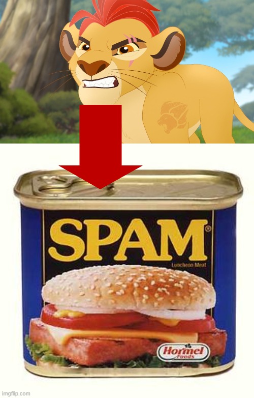 image tagged in kion the snowflake,spam | made w/ Imgflip meme maker