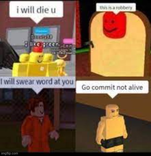 the 4 gods of roblox | made w/ Imgflip meme maker