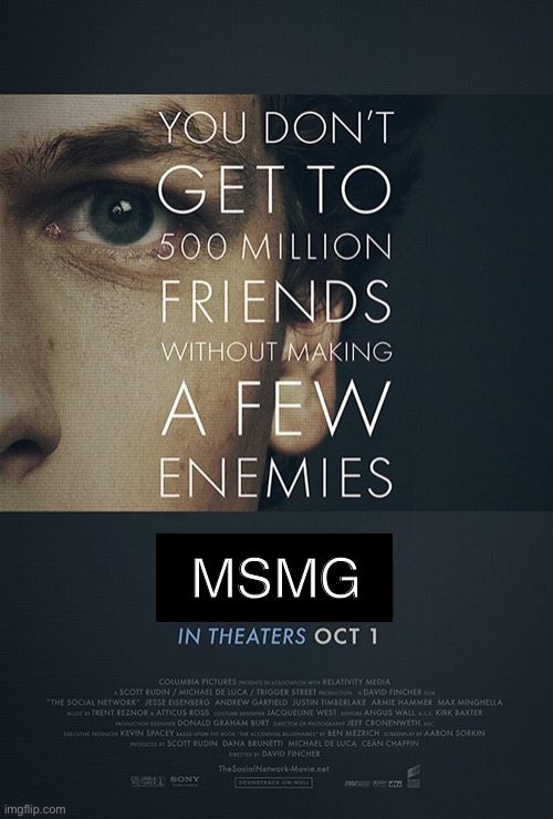 The Social Network | MSMG | made w/ Imgflip meme maker