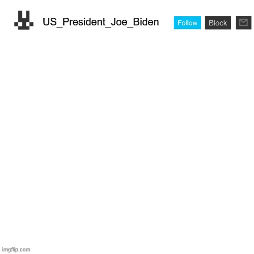 High Quality US_President_Joe_Biden announcement template Blank Meme Template
