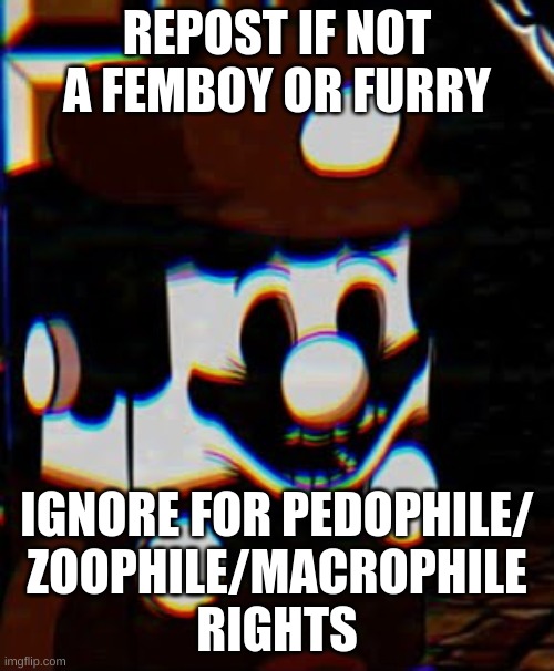 i gave it a consequence lol | REPOST IF NOT A FEMBOY OR FURRY; IGNORE FOR PEDOPHILE/
ZOOPHILE/MACROPHILE
RIGHTS | image tagged in memes,funny,repost,ignore,lego mario,stop reading the tags | made w/ Imgflip meme maker
