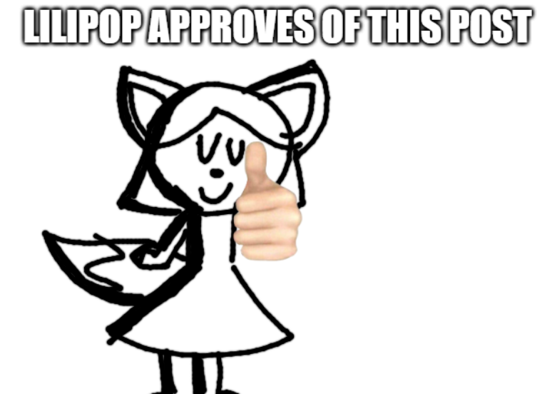 High Quality Lilipop Approves Blank Meme Template