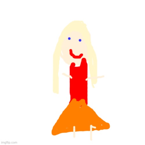I was bored so I drew my OC Iris | image tagged in memes,blank transparent square | made w/ Imgflip meme maker