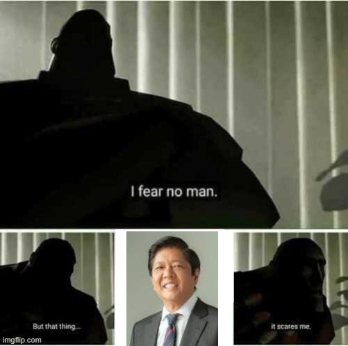 Shitty meme | image tagged in i fear no man | made w/ Imgflip meme maker