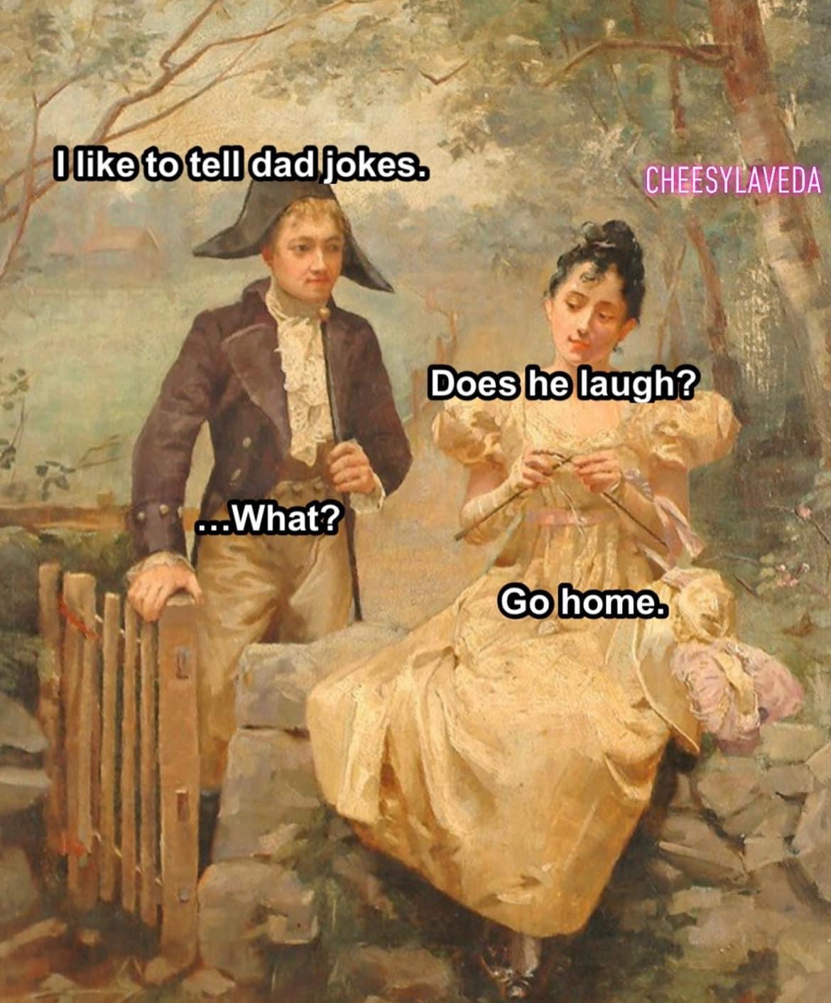 I tell dad jokes Blank Meme Template