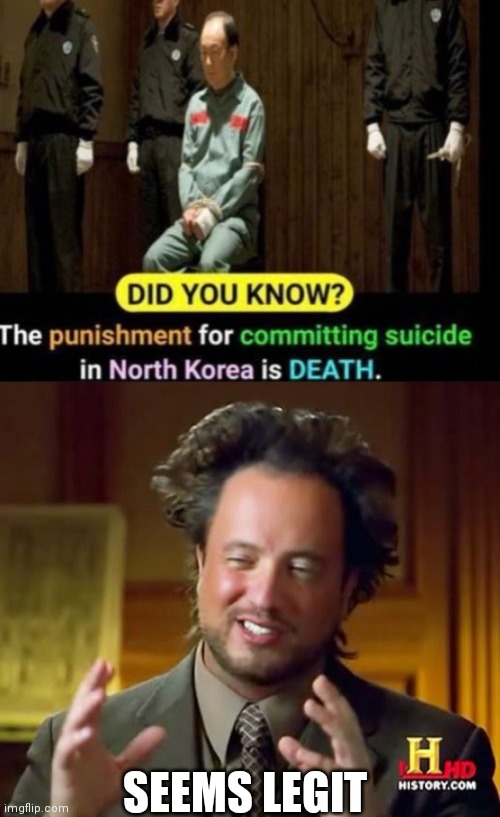 Wow I didn't think of this ? | SEEMS LEGIT | image tagged in memes,ancient aliens | made w/ Imgflip meme maker