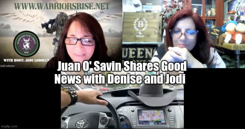 Juan O' Savin Shares Good News with Denise and Jodi (Video)