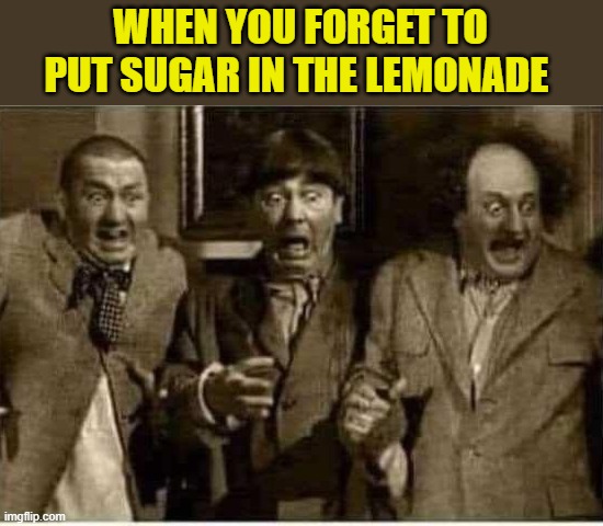 WHEN YOU FORGET TO PUT SUGAR IN THE LEMONADE | made w/ Imgflip meme maker