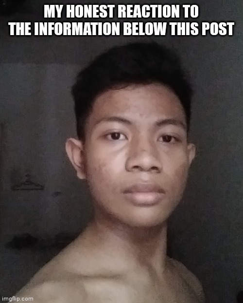 MY HONEST REACTION TO THE INFORMATION BELOW THIS POST | made w/ Imgflip meme maker