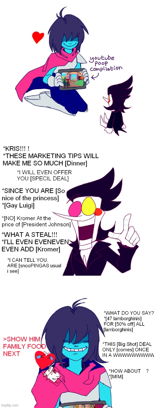 day 43 of posting deltarune comics | image tagged in e | made w/ Imgflip meme maker