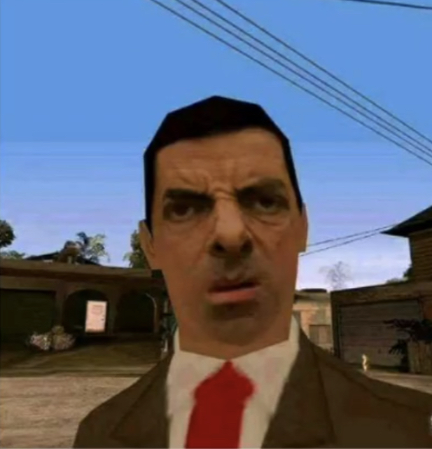 Mr bean gta Blank Meme Template