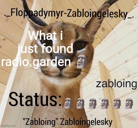Zabloingelesky's Annoucment temp | What i just found radio.garden 🗿; 🗿🗿🗿🗿🗿🗿 | image tagged in zabloingelesky's annoucment temp | made w/ Imgflip meme maker