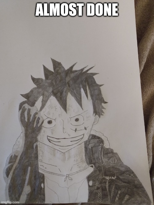 Wano luffy using color of arms haki (wip) | ALMOST DONE | made w/ Imgflip meme maker