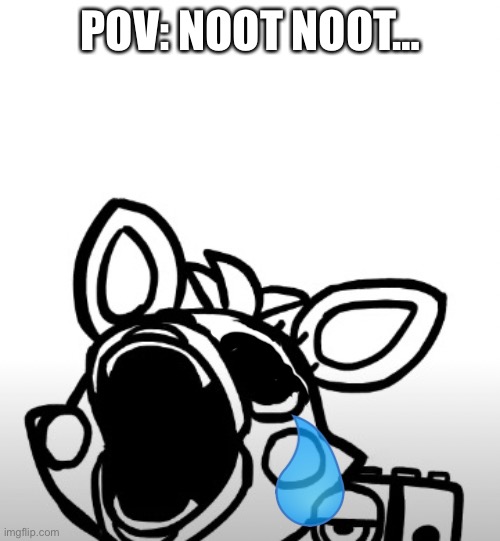 Screaming Mangle | POV: NOOT NOOT… | image tagged in screaming mangle | made w/ Imgflip meme maker