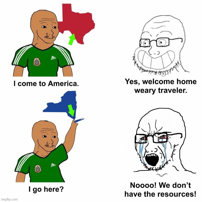 Coming to America | image tagged in illegal immigration,immigration,texas,new york,foreign policy,democrats | made w/ Imgflip meme maker