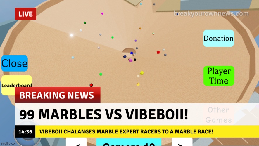 99 marbles vs me | image tagged in roblox,marble race with 100 marbles | made w/ Imgflip meme maker