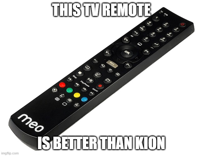 Tv remote | THIS TV REMOTE; IS BETTER THAN KION | image tagged in tv remote,memes,president_joe_biden | made w/ Imgflip meme maker