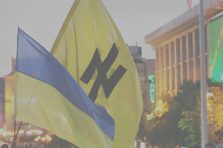 Ukraine nazi flag Blank Meme Template