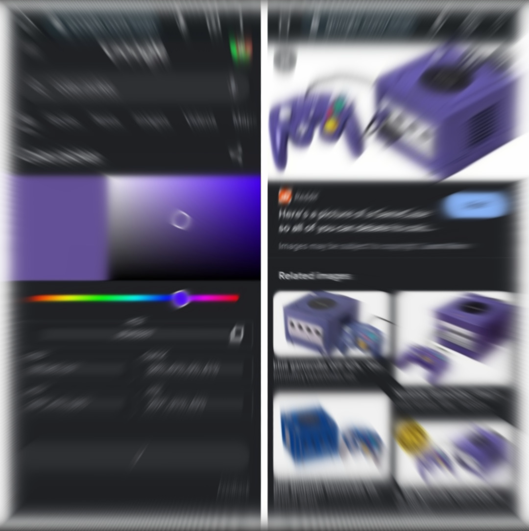 High Quality Gamecube putple Blank Meme Template