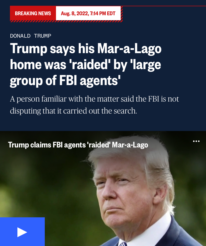 Trump home raided Blank Meme Template