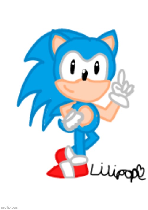 My Classic Sonic Drawing | image tagged in sonic the hedgehog,drawings,classic sonic | made w/ Imgflip meme maker