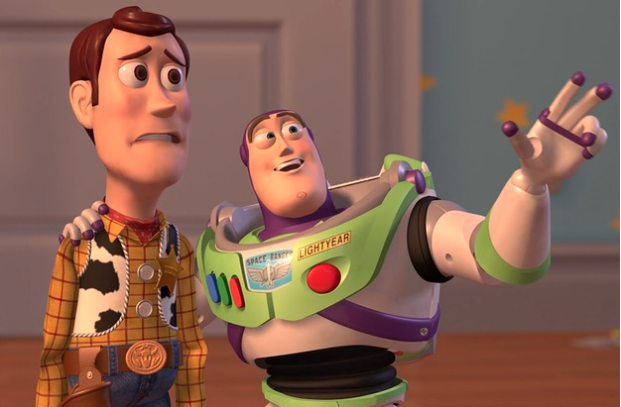 Buzz and Woody Blank Meme Template