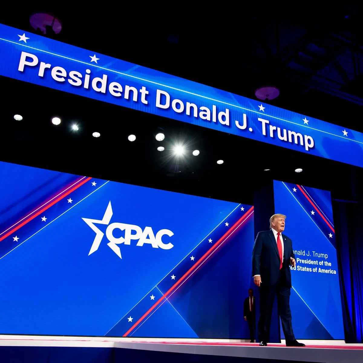 Donald J. Trump at CPAC Blank Meme Template