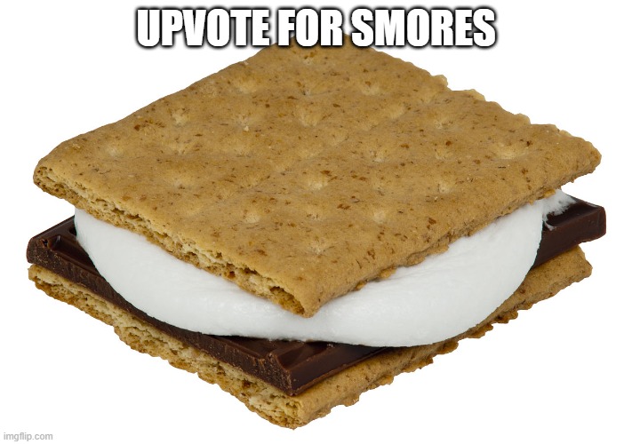 Smore made in a microwave | UPVOTE FOR SMORES | image tagged in smore made in a microwave | made w/ Imgflip meme maker