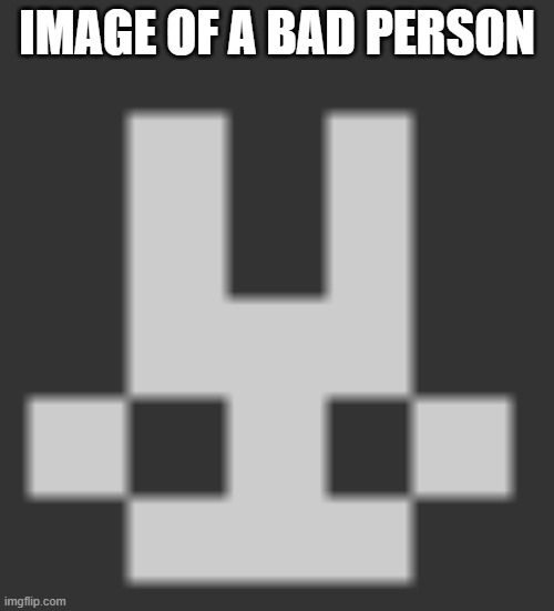"US_President"_Joe_Biden bunny icon dark mode edition | IMAGE OF A BAD PERSON | image tagged in us_president _joe_biden bunny icon dark mode edition,minecraft,fake president | made w/ Imgflip meme maker