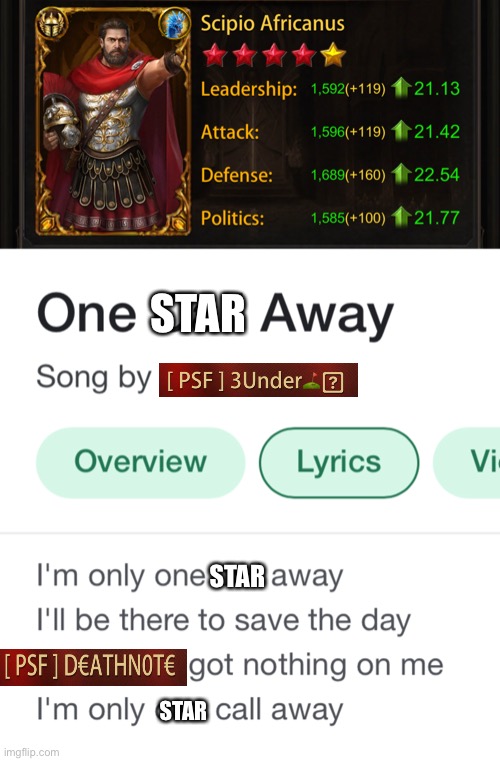 Only 1 star away | STAR; STAR; STAR | made w/ Imgflip meme maker