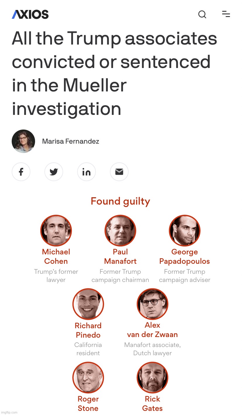 Mueller investigation Trump associates | image tagged in mueller investigation trump associates | made w/ Imgflip meme maker