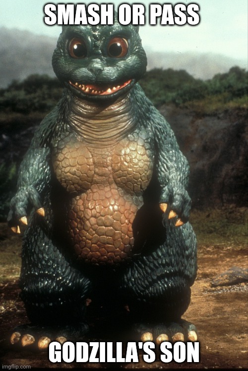 Little Godzilla | SMASH OR PASS; GODZILLA'S SON | image tagged in little godzilla | made w/ Imgflip meme maker