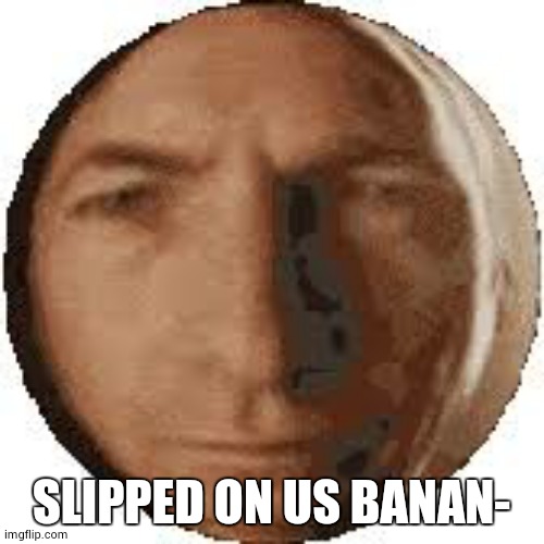 Ball goodman | SLIPPED ON US BANAN- | image tagged in ball goodman | made w/ Imgflip meme maker