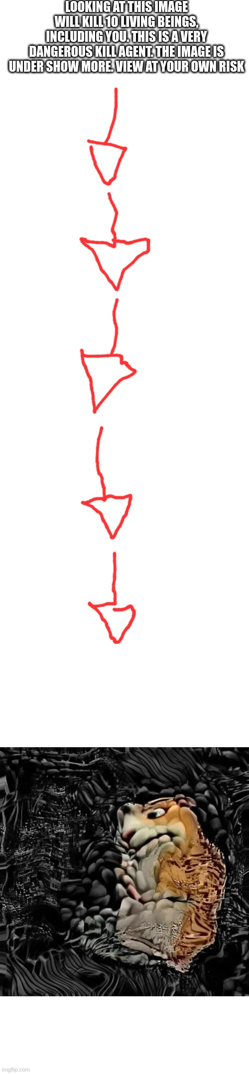 KILLAGENT-cH0m1k | LOOKING AT THIS IMAGE WILL KILL 1O LIVING BEINGS, INCLUDING YOU. THIS IS A VERY DANGEROUS KILL AGENT. THE IMAGE IS UNDER SHOW MORE. VIEW AT YOUR OWN RISK | image tagged in memes,blank transparent square,blank white template | made w/ Imgflip meme maker