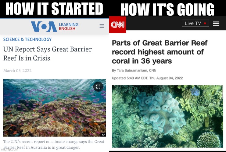 Climate Change And Racism Caused This | HOW IT’S GOING; HOW IT STARTED | image tagged in climate change,global warming,fraud,climate hoax | made w/ Imgflip meme maker