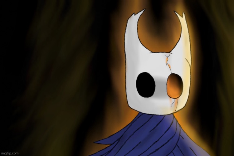 A Hollow Knight fanart I made | image tagged in hollow knight,fanart,drawings,cringe | made w/ Imgflip meme maker