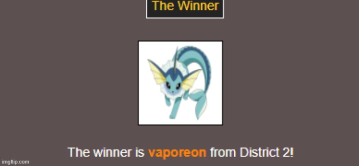 the winner | image tagged in hunger games | made w/ Imgflip meme maker